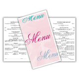 White Fantasia Menus - Pack of 500