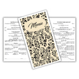Flourish 8-1/2" x 14" Blank Menu Jackets - Pack of 500