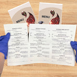 Bubbles 8-1/2" x 14" Blank Menu Jackets - Pack of 500