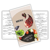 Bubbles 8-1/2" x 14" Blank Menu Jackets - Pack of 500