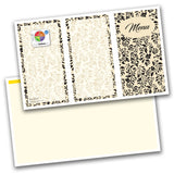 Flourish 8-1/2" x 14" Blank Menu Jackets Yellow - Pack of 500