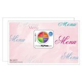 White Fantasia Menus - Pack of 500
