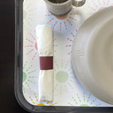 Burgundy Napkin Bands - Case of 20,000