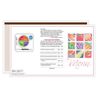 Market Medley Brown Blank Menus - Pack of 500