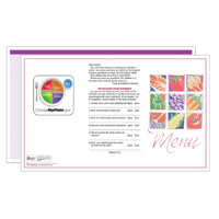 Market Medley Purple Blank Menus - Pack of 500