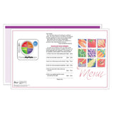 Market Medley Purple Blank Menus - Pack of 500