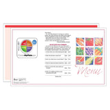 Market Medley Red Blank Menus - Pack of 500