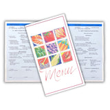 Market Medley Red Blank Menus - Pack of 500