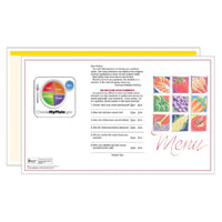 Market Medley Yellow Blank Menus - Pack of 500