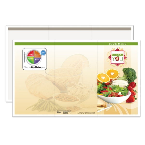 Especially for You 8-1/2" X 14" Grey Blank Menu Jackets - Pack of 250