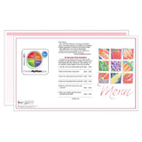 Market Medley Pink Blank Menus - Pack of 500