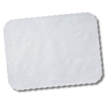 Plain White Linen Embossed 13-5/8" X 18-5/8" Traycovers- Case of 1000