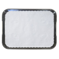 Plain White Linen Embossed 13-5/8" X 18-5/8" Traycovers- Case of 1000