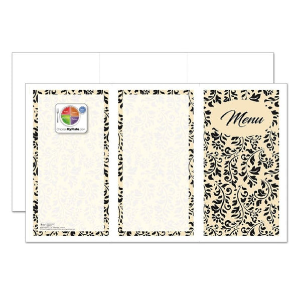 Flourish 8-1/2" x 14" Blank Menu Jackets - Pack of 500