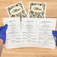 Flourish 8-1/2" x 14" Blank Menu Jackets - Pack of 500