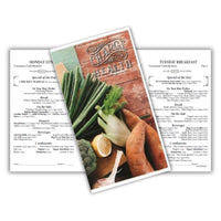 Take Charge 8-1/2" x 14" Blank Menu Jackets - Pack of 500