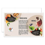 Bubbles 8-1/2" x 14" Blank Menu Jackets - Pack of 500