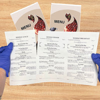 Bubbles 8-1/2" x 14" Blank Menu Jackets - Pack of 500