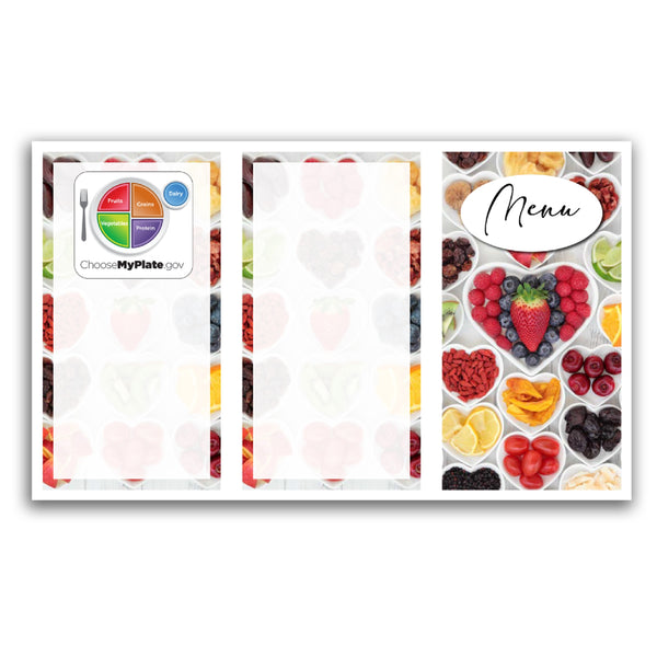 Made With Love 8-1/2" x 14" Blank Menu Jackets - Pack of 500
