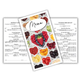 Made With Love 8-1/2" x 14" Blank Menu Jackets - Pack of 500