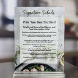 Signature Salad 8-1/2" x 11" Retail Cafe Shells - 250 to a package