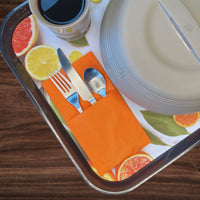 Orange Pocket Dinner Napkin - Case of 1000