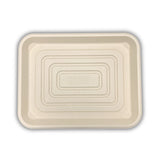 Eco-Friendly 14x18 Bagasse Fiber Disposable Tray - 100 to a Case