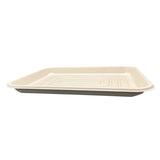 Eco-Friendly 14x18 Bagasse Fiber Disposable Tray - 100 to a Case