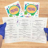 Pediatric Silly Monster 8-1/2" X 14" Menu Blanks - Pack of 500