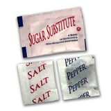 Sugar Free Yellow Junior Kits / 1 Sugar Substitute, 1 Salt, 1 Pepper - Case of 1,000