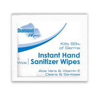 Instant Hand Sanitizer Wipes 70% Ethyl Alcohol - Case of 1,000
