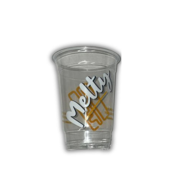 Melty Custom Printed Clear Cups - 12oz - Case of 1000