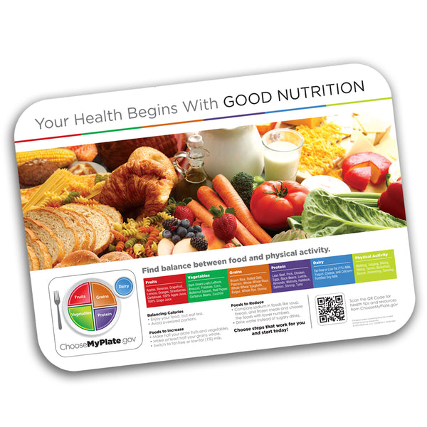 HealthyFare 14" x 19" Interactive Traycovers - Case of 1000