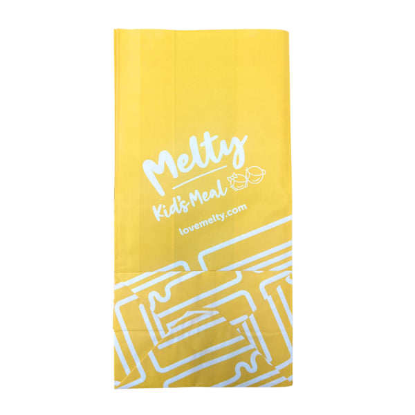 Melty Custom Kids Meal Paper Bag - Case of 500