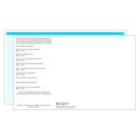 Dysphagia/Blue Blank Menu Jackets - Pack of 500