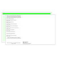 Regular Green Blank Menu Jackets - Pack of 500
