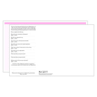 2 GM Sodium/Pink Blank Menu Jackets - Pack of 500