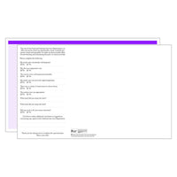 Soft/Purple Blank Menu Jackets - Pack of 500