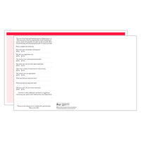 Cardiac/Red Blank Menu Jackets - Pack of 500
