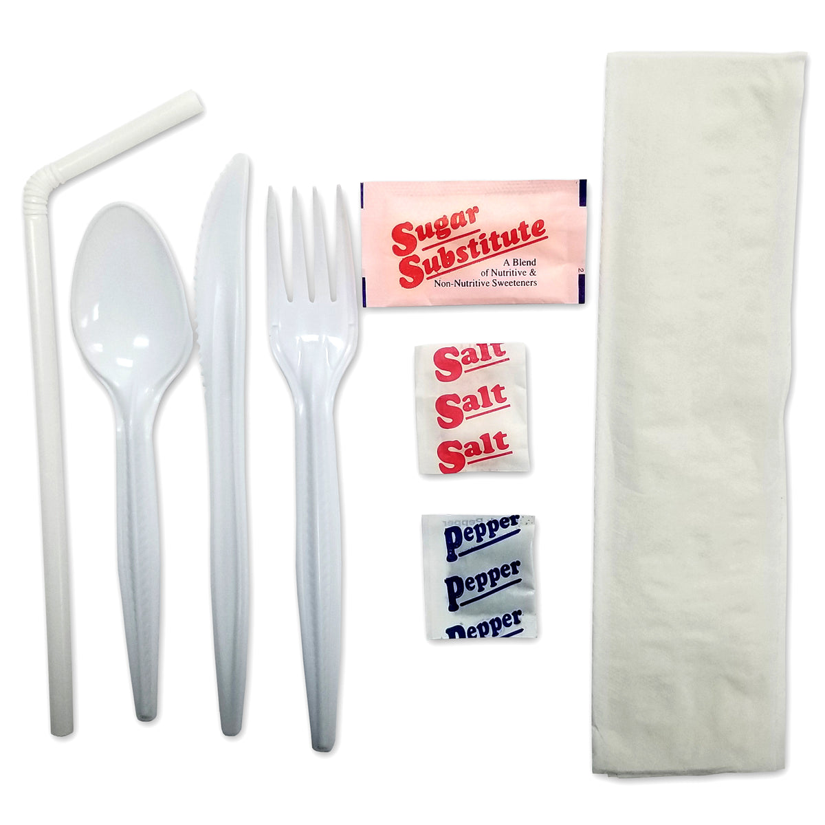 Sugar Free Yellow Dietary Kit with Cutlery - Case of 250 – MedFare