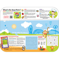 Pediatric Carnival/Nutrition 12-3/4" X 16-3/4" Interactive Traycovers - Case of 1000