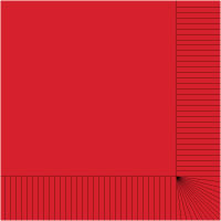 Red 10" x 10" 2-Ply Beverage Napkins - Case of 1000