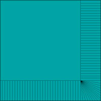 Teal 10" x 10" 2-Ply Beverage Napkins - Case of 1000